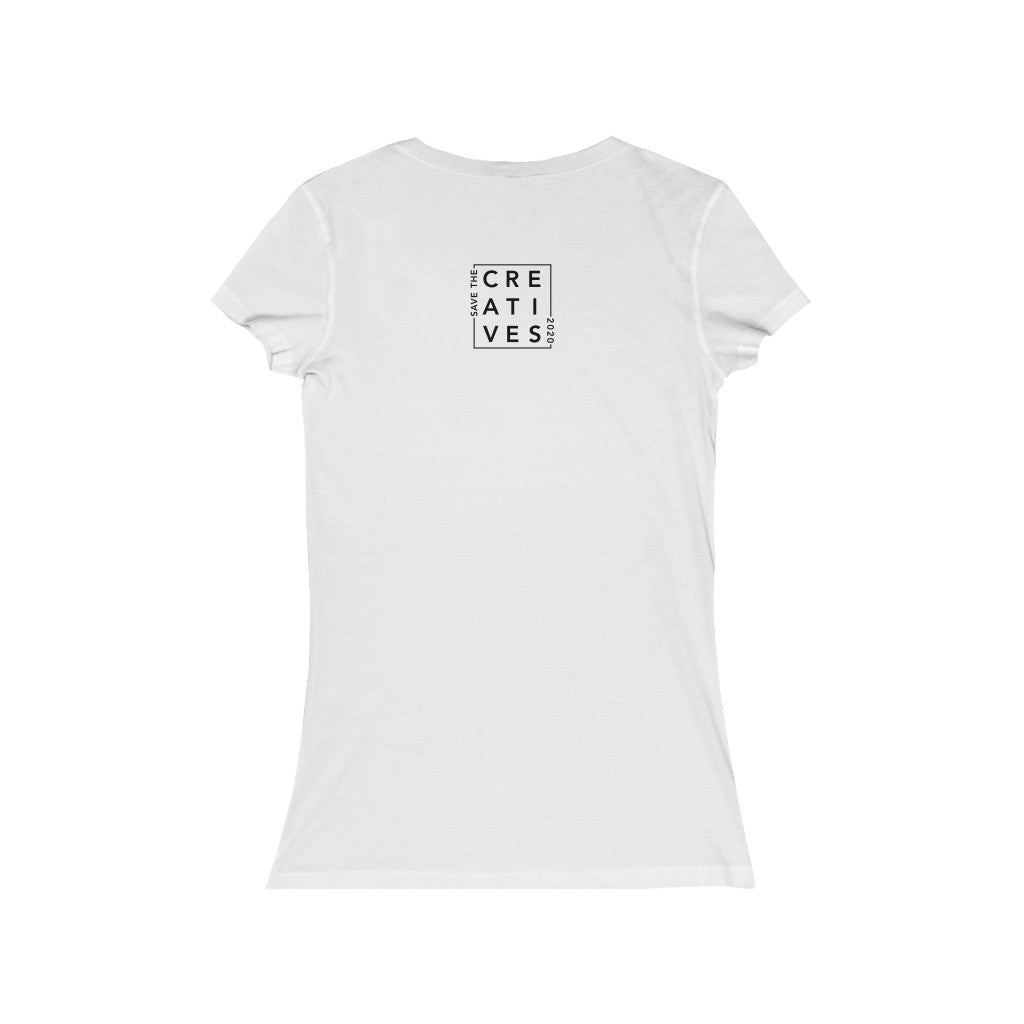 "No Risk No Magic" - By Circa - Women's Jersey Short Sleeve V-Neck Tee