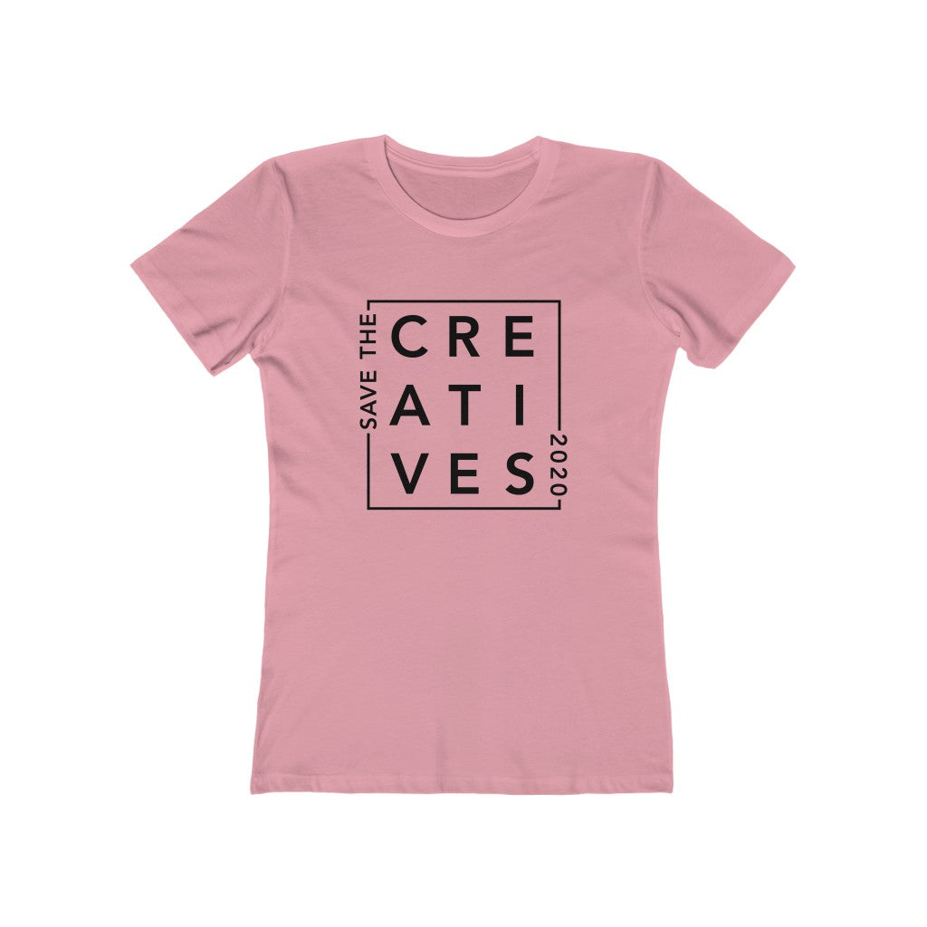"Save The Creatives" - By Midnight Confetti - Women's The Boyfriend Tee