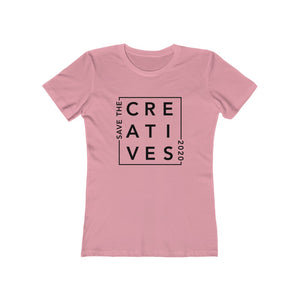 "Save The Creatives" - By Midnight Confetti - Women's The Boyfriend Tee