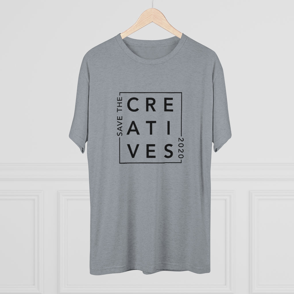 "Save The Creatives 2020" By Midnight Confetti- Men's Tri-Blend Tee