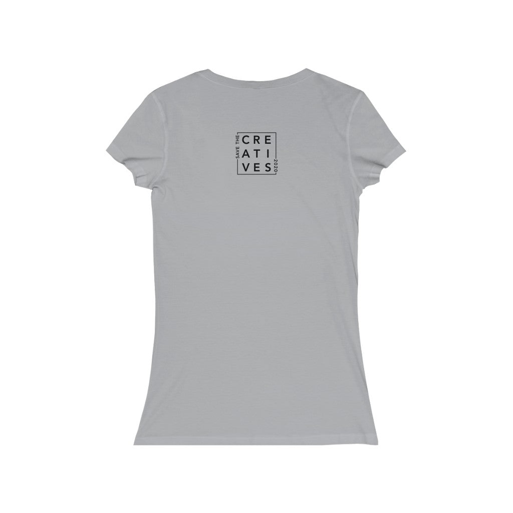 "No Risk No Magic" - By Circa - Women's Jersey Short Sleeve V-Neck Tee