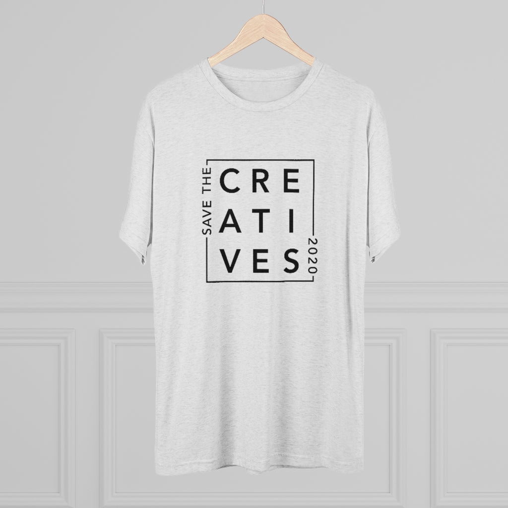 "Save The Creatives 2020" By Midnight Confetti- Men's Tri-Blend Tee