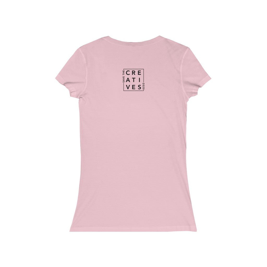"No Risk No Magic" - By Circa - Women's Jersey Short Sleeve V-Neck Tee