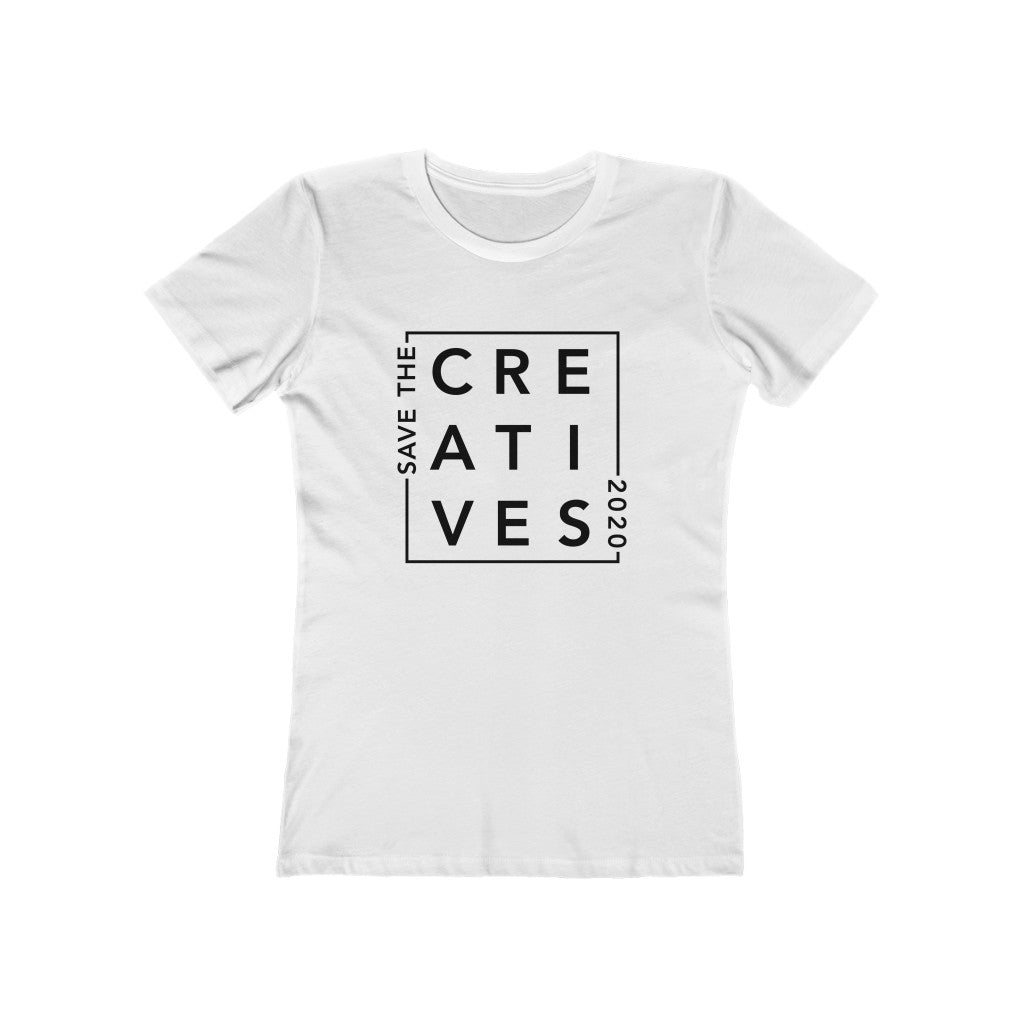 "Save The Creatives" - By Midnight Confetti - Women's The Boyfriend Tee