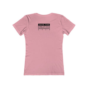 "Save The Creatives" - By Midnight Confetti - Women's The Boyfriend Tee